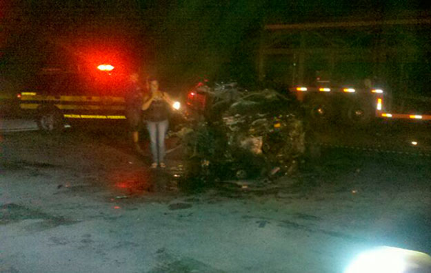 Homem morre preso as ferragens em acidente grave na BR 101