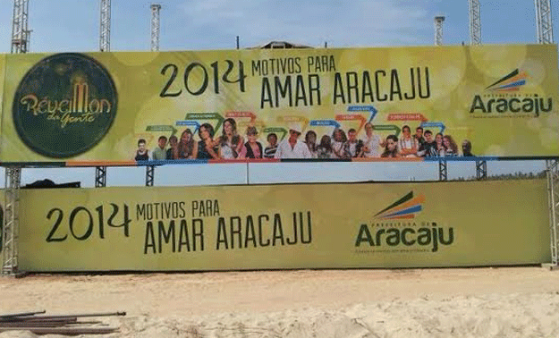Tudo pronto “ Réveillon de Aracaju “ começa as 21h