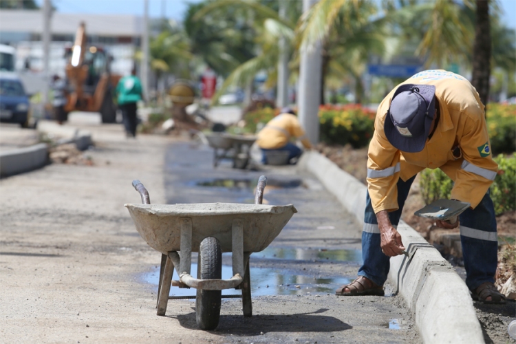 Obra em canteiro da av. Luiz Gonzaga entra em fase final