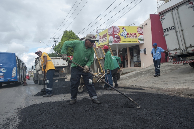 Soledade é mais um bairro beneficiado com recuperação asfáltica