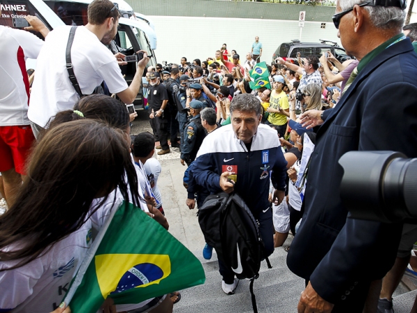 Seleção grega desembarca em Aracaju