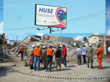Hospital de Urgência de Sergipe emite NOTA sobre as vitimas do desabamento de prédio