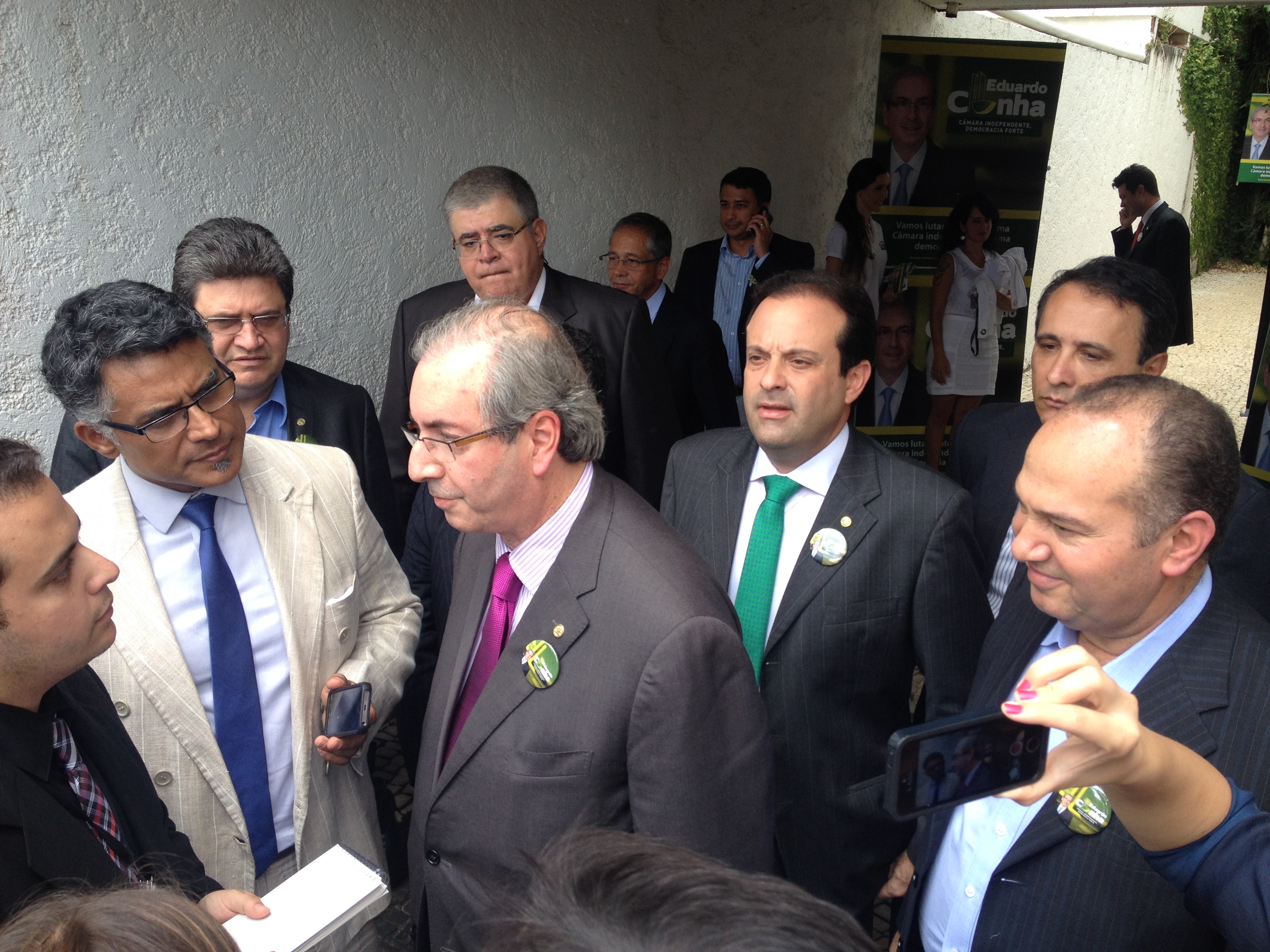 PSC comemora eleição de Eduardo Cunha para presidente da Cãmara