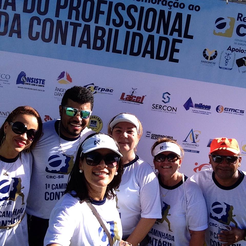 Contabilistas são homenageados pela J&A Assessoria Contábil na  1ª Caminhada Contábil realizada pelo CRC de Sergipe