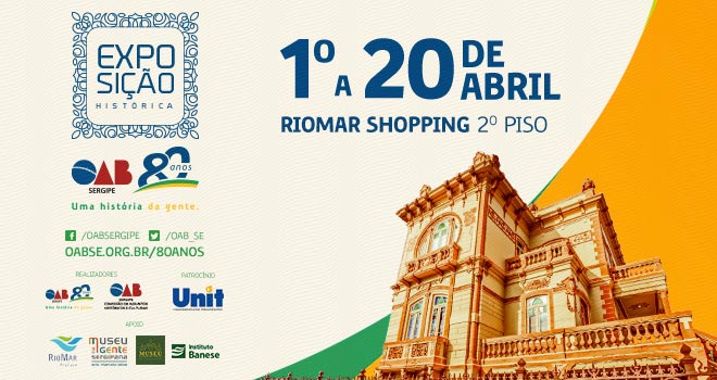 OAB de Sergipe faz exposição dos 80 anos