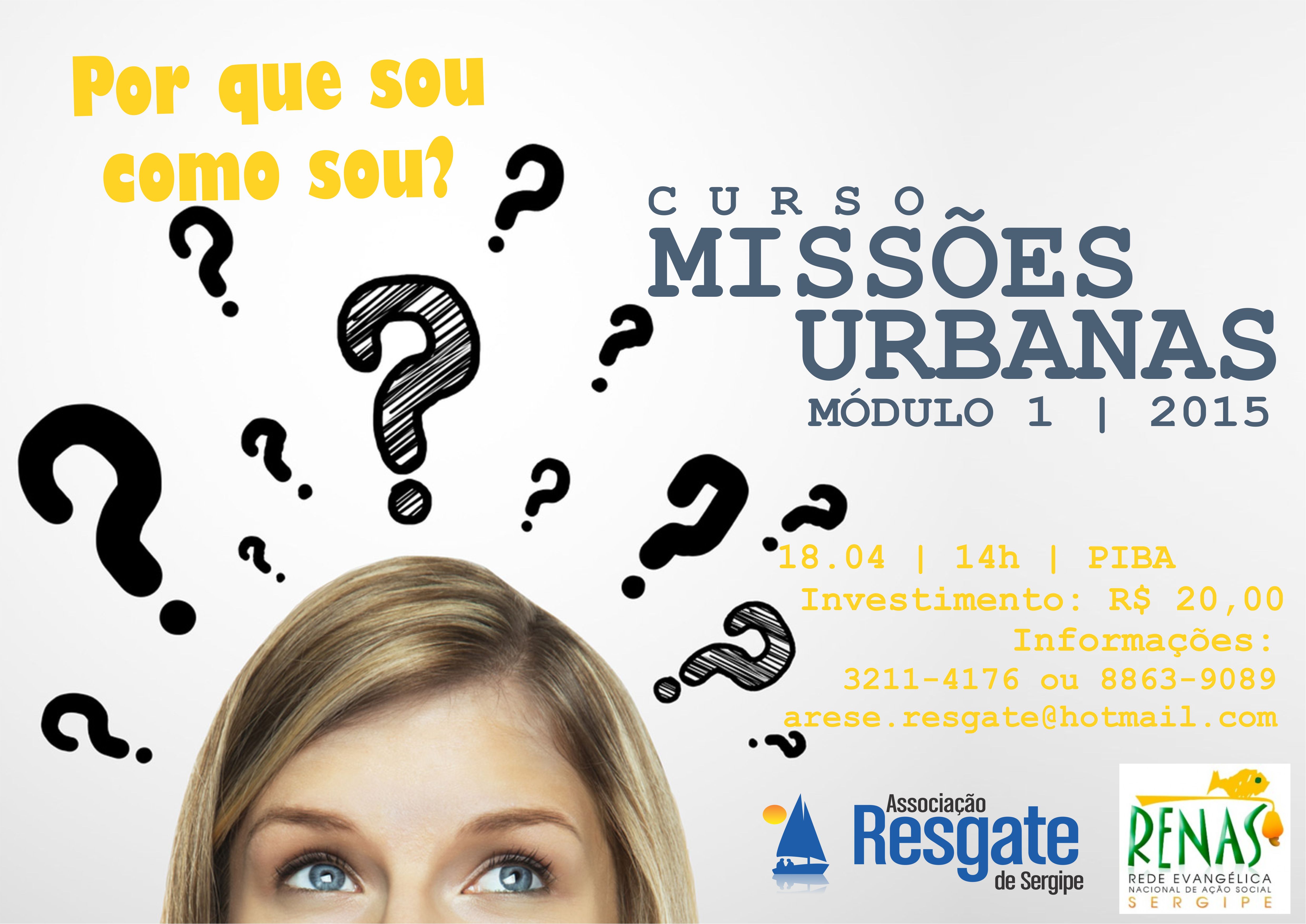 Curso de Missões Urbanas abre inscrições para o primeiro módulo de 2015