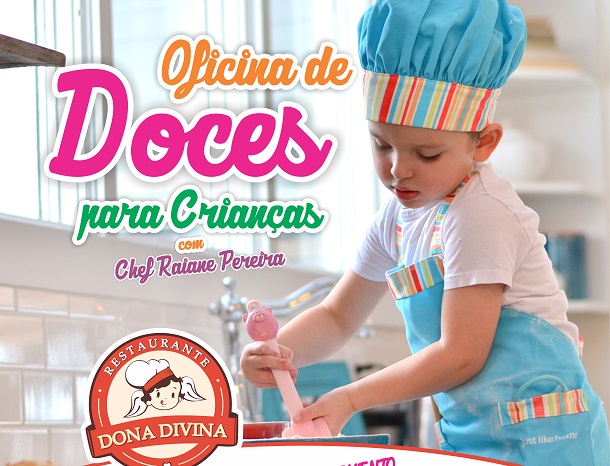 Oficina de culinária ensina a criançada a preparar doces