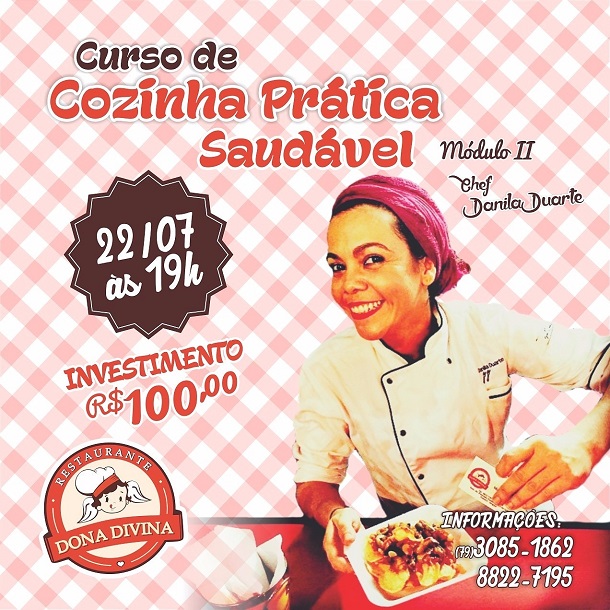 Dona Divina realiza Módulo II do curso “Cozinha Prática e Saudável” nesta quarta