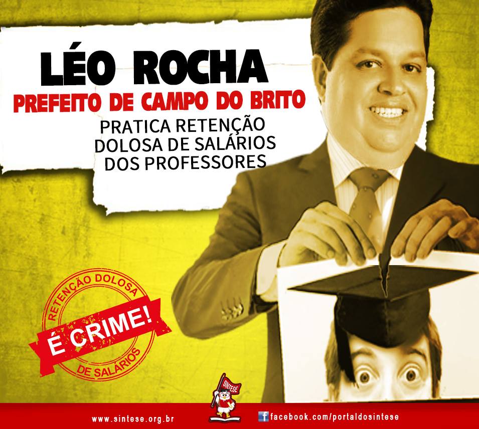 Com salários atrasados professores de Campo do Brito param nesta sexta