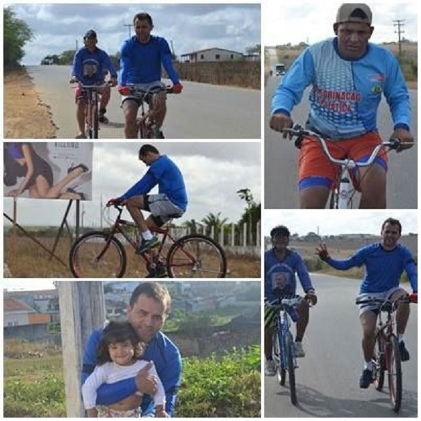 Deputado Jairo Santana viaja de Sergipe para Juazeiro do Norte de Bicicleta