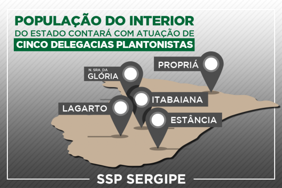 Interior contará com cinco delegacias plantonistas a partir desta sexta