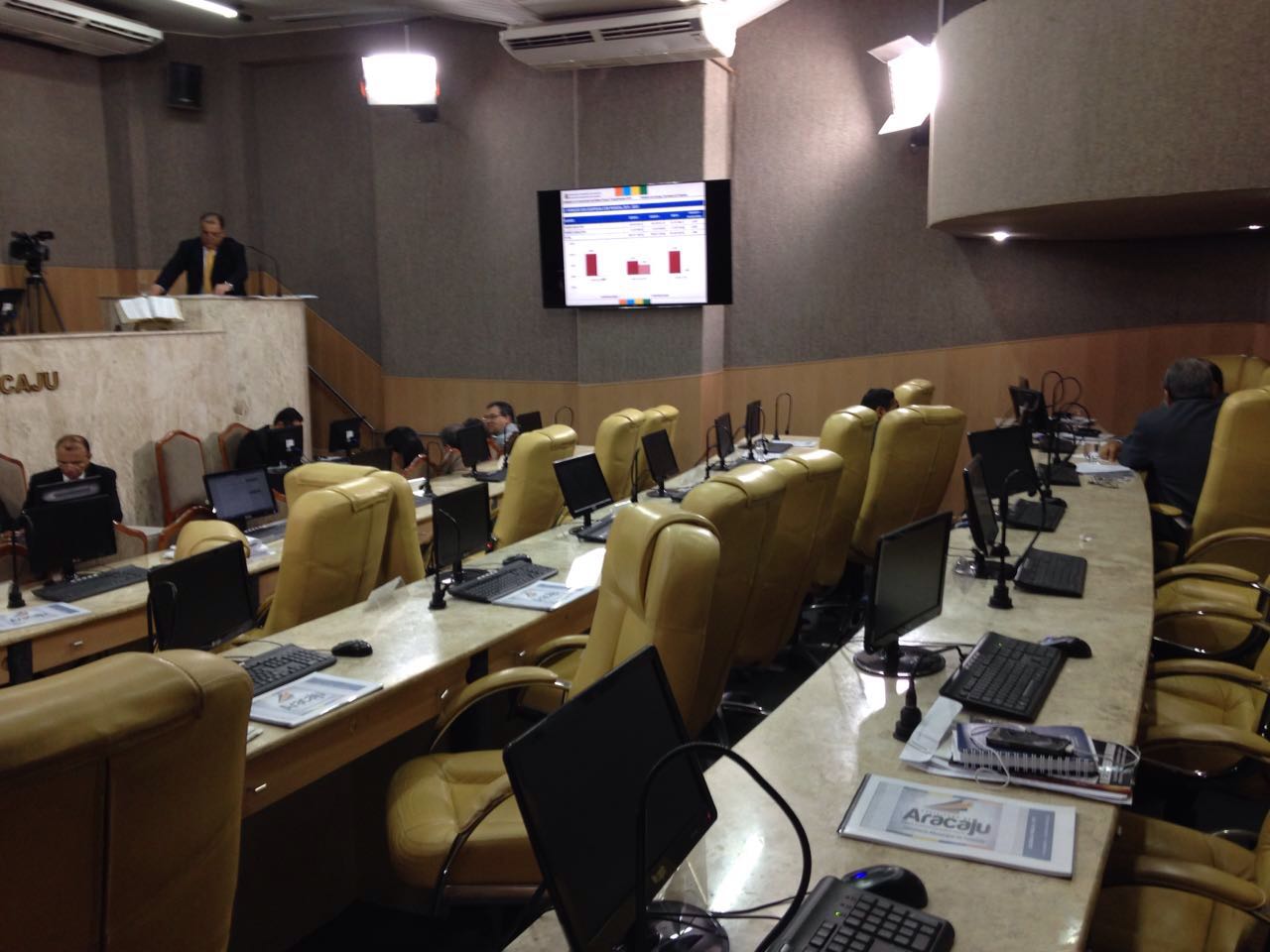 Com plenário vazio secretário da Fazenda de Aracaju vai a Câmara explicar situação da PMA