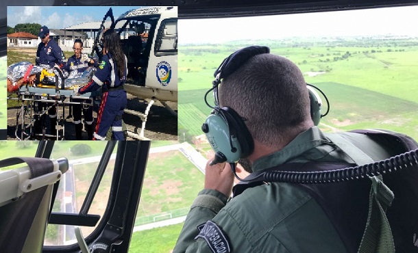 GTA  e SAMU realizam socorro a idoso que levou tiro na face em tentativa de assalto no interior de Sergipe