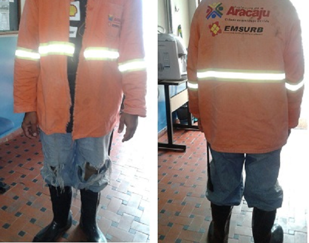 Empregados da Emsurb trabalham com uniformes velhos e sem Epi’s