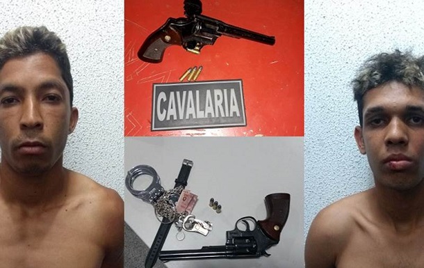 Policiais da Cavalaria prendem dupla com revólveres no Parque dos Faróis