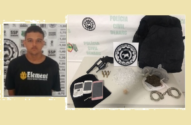Operação na Vila do Cemitério apreende maconha, arma e crack
