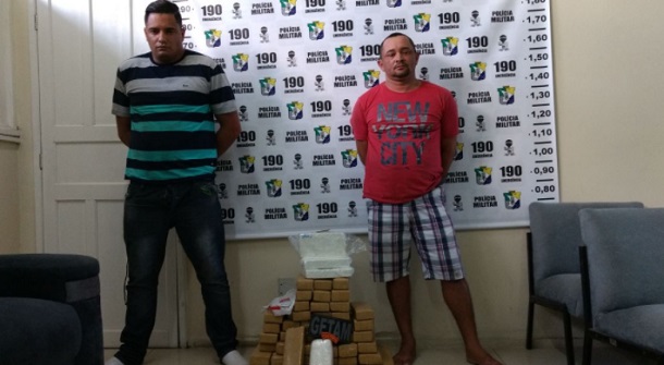 Polícia de Sergipe prende dupla com mais de 60kg de droga em Itabaiana