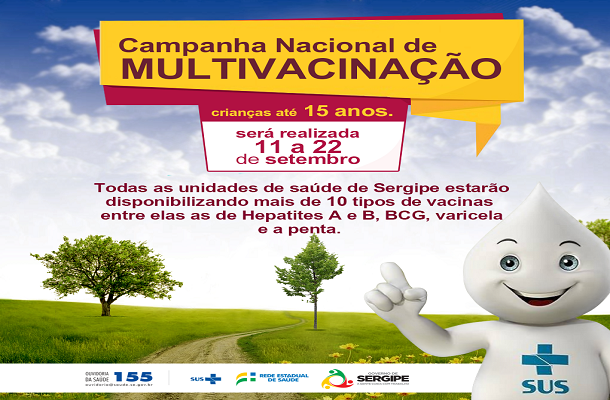 Campanha de vacinação para crianças e adolescentes começa dia 11