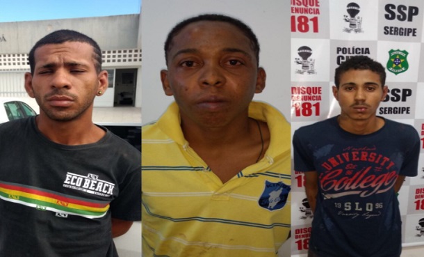 Trio que realiza assaltos em Aracaju é preso após trocar tiros com a polícia
