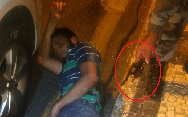 Homem é preso após assaltar uma policial de folga e atirar contra o amigo da vítima