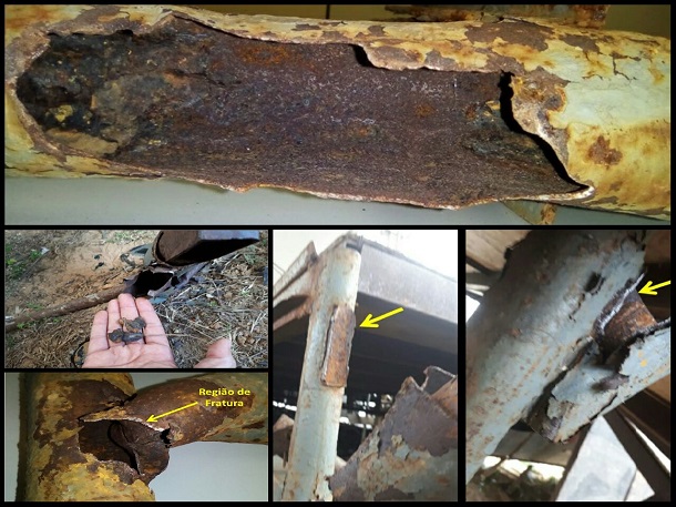 Má conservação, corrosão e materiais sem especificação foram as causas do desabamento do camarote da Odonto Fantasy