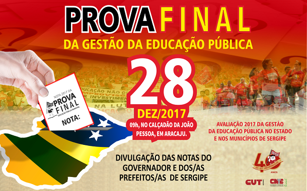 Professores começam a avaliar os gestores para a Prova Final 2017