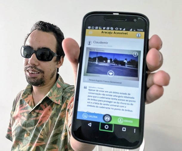 Aracajuanos podem denunciar problemas de acessibilidade nas ruas de Aracaju por Aplicativo