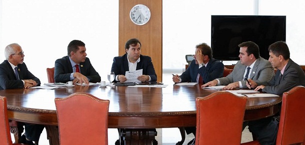 Prefeito Edvaldo Nogueira  participa de reunião com presidente da Câmara Federal