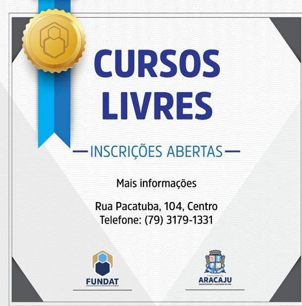 Fundat abre inscrições para 595 vagas de cursos livres