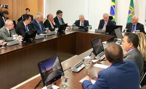 Em reunião com Temer, Luciano Bispo pede fortalecimento das Assembleias Legislativas