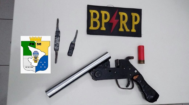 Policia apreende escopeta com adolescente em São Cristóvão.