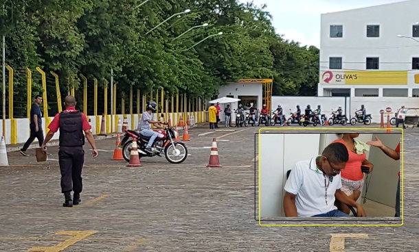 Homem é preso quando ia fazer prova de moto no Detran de Sergipe