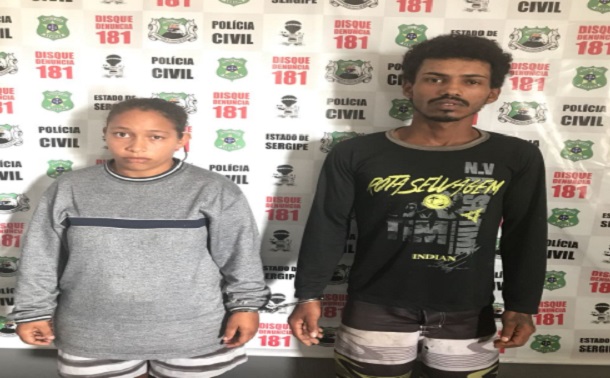 Casal que participou do assalto a um taxista em lagarto é preso e um bandido morre