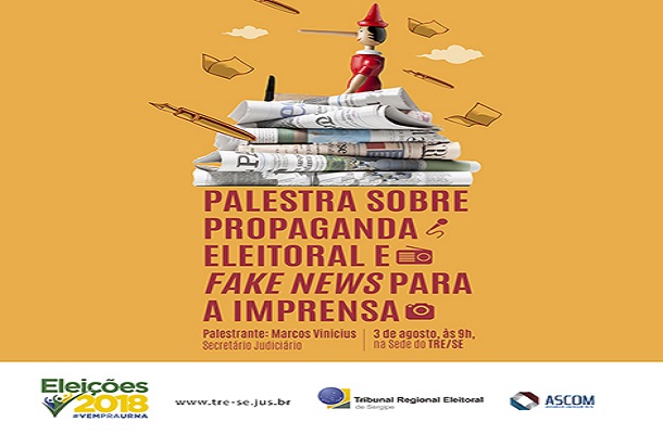TRE vai realizar palestra sobre propaganda e Fake News para jornalistas