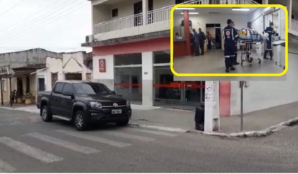 VÍDEO: Bandidos atiram na cabeça de cliente em assalto ao banco Bradesco em Itabaianinha e fogem com reféns