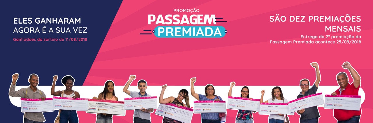 Entrega da 2ª premiação da Passagem Premiada acontece dia  25.