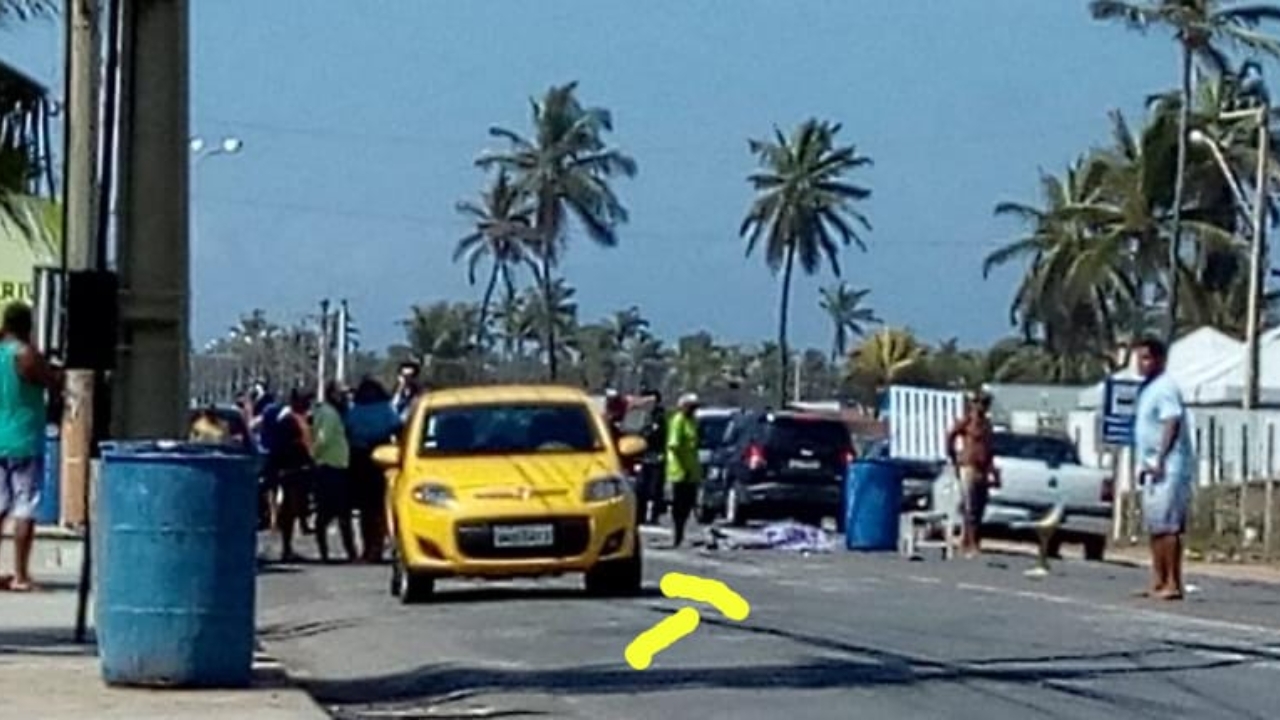 Casal é atropelado na Praia José Sarney, a mulher morre e o homem tem pedaço  da perna arrancado