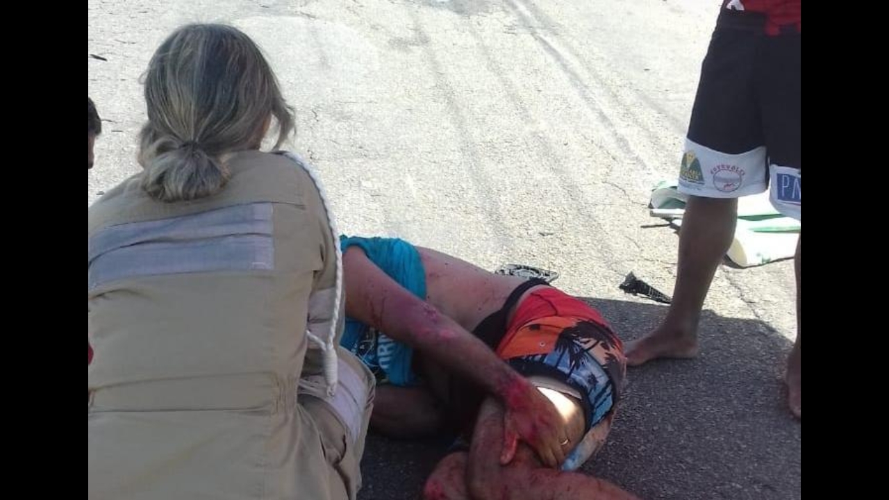 Morre no hospital o homem atropelado de moto com a esposa na Praia José Sarney