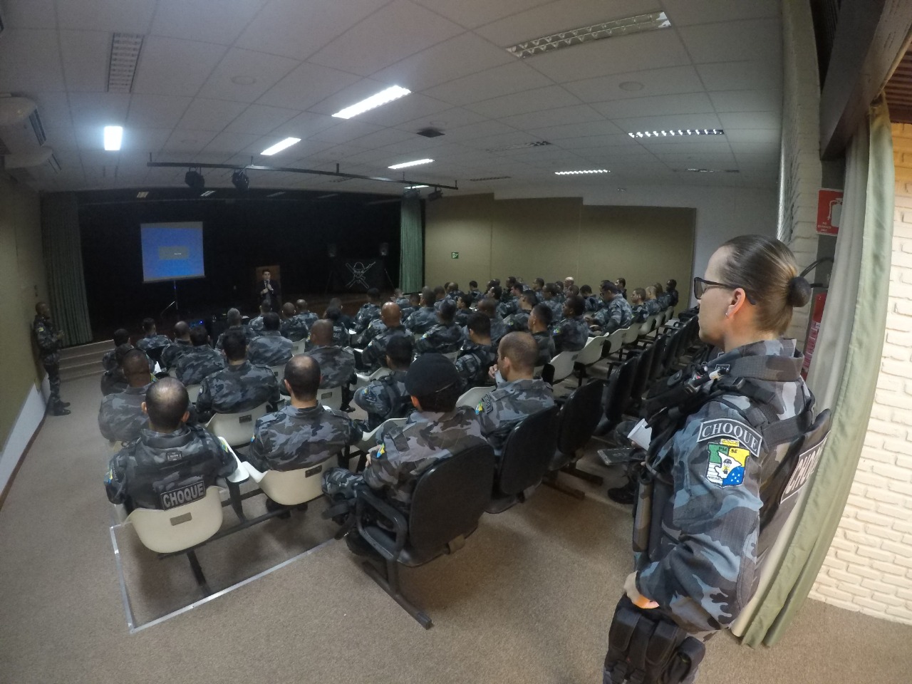 Policiais do Choque participam de palestra sobre crimes eleitorais