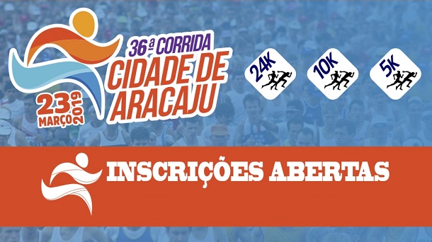 Continuam abertas as inscrições para a 36ª Corrida Cidade de Aracaju