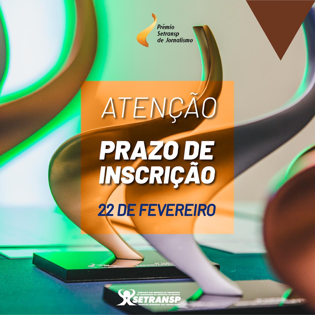 Começam às inscrições para Prêmio Setransp de Jornalismo edição 8