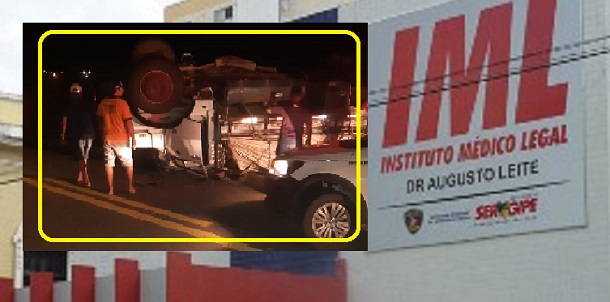 Homem morre na colisão de carro de passeio com caminhão