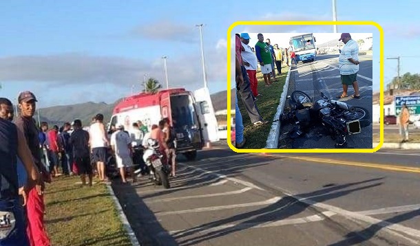 IML de Sergipe libera corpo do homem que bateu moto em ônibus  na BR 235 em Areia Branca