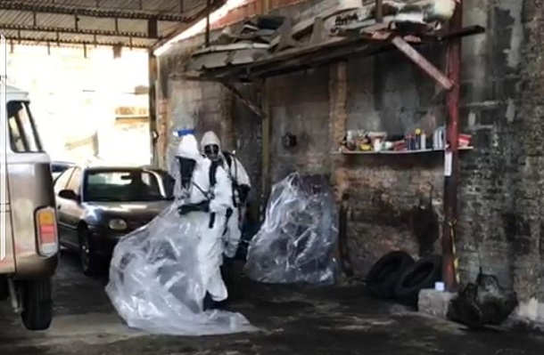 Denúncia anônima leva Adema a encontra no bairro Industrial ácido usado  durante o holocasto contra os judeus