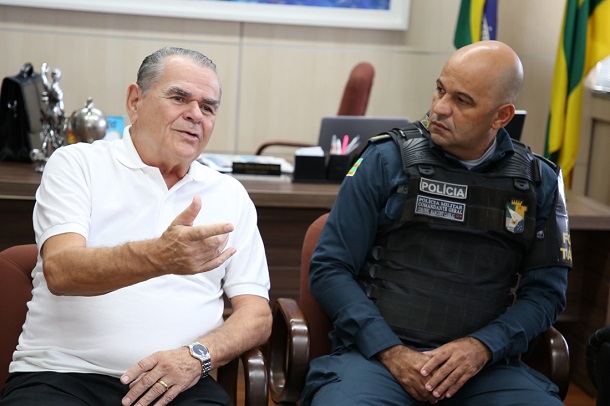 Conselheiro  recebe comandante-geral da PM para discutir Lei Complementar nº 310/2018