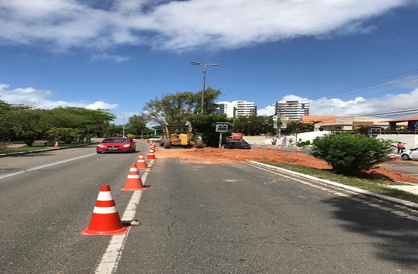 Trecho da avenida Beira Mar ficará interditado a partir desta terça