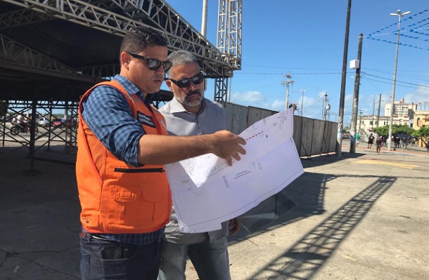 Prefeitura de Aracaju volta a fazer vistoria na estrutura do Forró Caju 2019