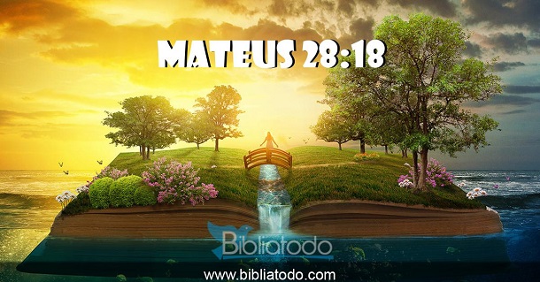E, chegando-se Jesus, falou-lhes, dizendo: É-me dado todo o poder no céu e na terra.