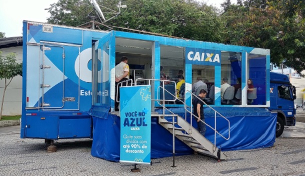 “Caminhão você no Azul” esta´em Aracaju para liquidar dívidas da Caixa Económica Federal