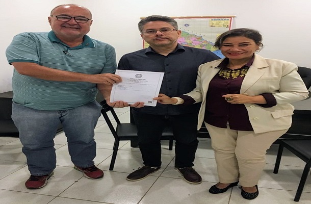 Direção do STERTS e FITERT fazem  visita de agradecimento ao Senador Alessandro Vieira